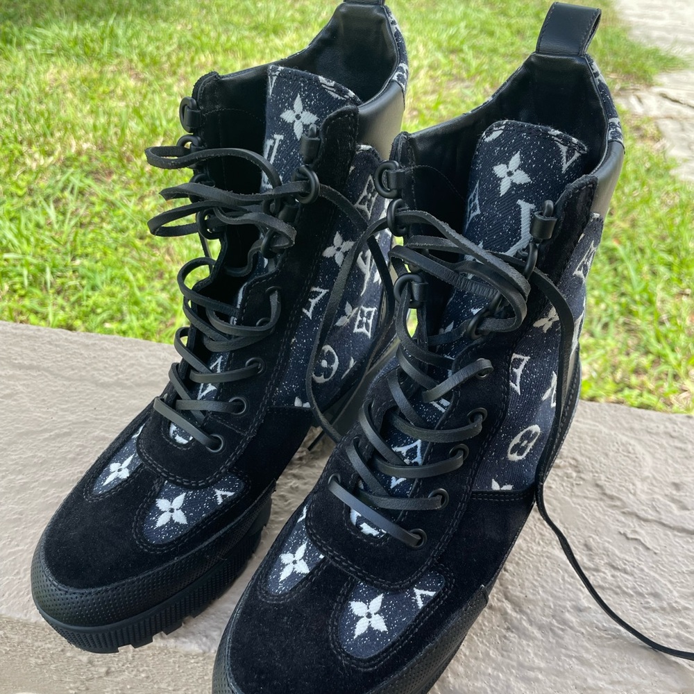 Louis Vuitton Lace Up Boots